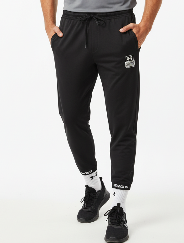 Tapered Fit Athletic Track Pants for Men
